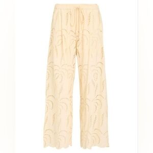Ottod'Ame Women's Pull On Pants Casual Eyelet Butter Yellow Size 2